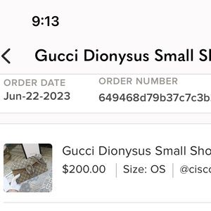 Gucci shoulder bag recently bought on posh in excellent condition